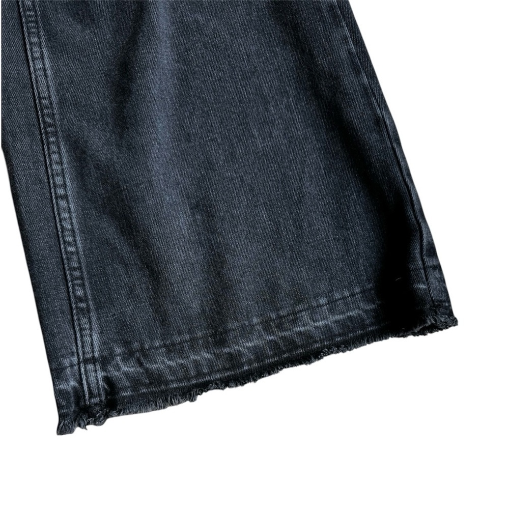 We The Free Free People Raw Hem Flare Charcoal Jeans Size 26 - Picture 5 of 11